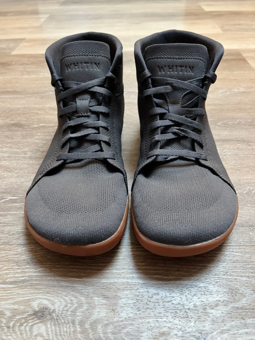 WHITIN Men's High Top Minimalist Barefoot Shoes | Wide Toe Box + Zero Drop Sole - Picture 2 of 6